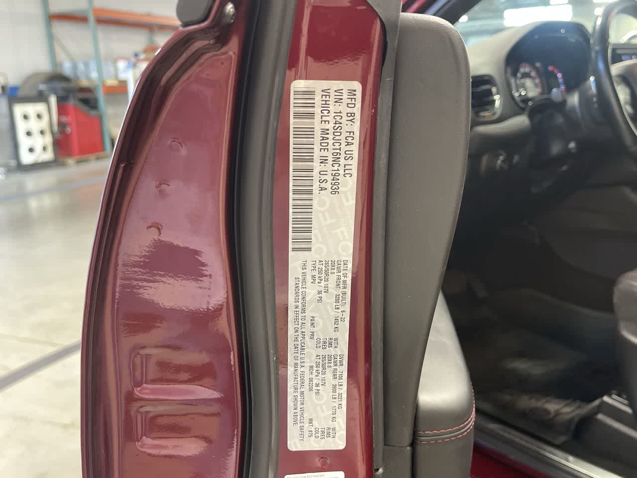 2022 Dodge Durango R/T Plus