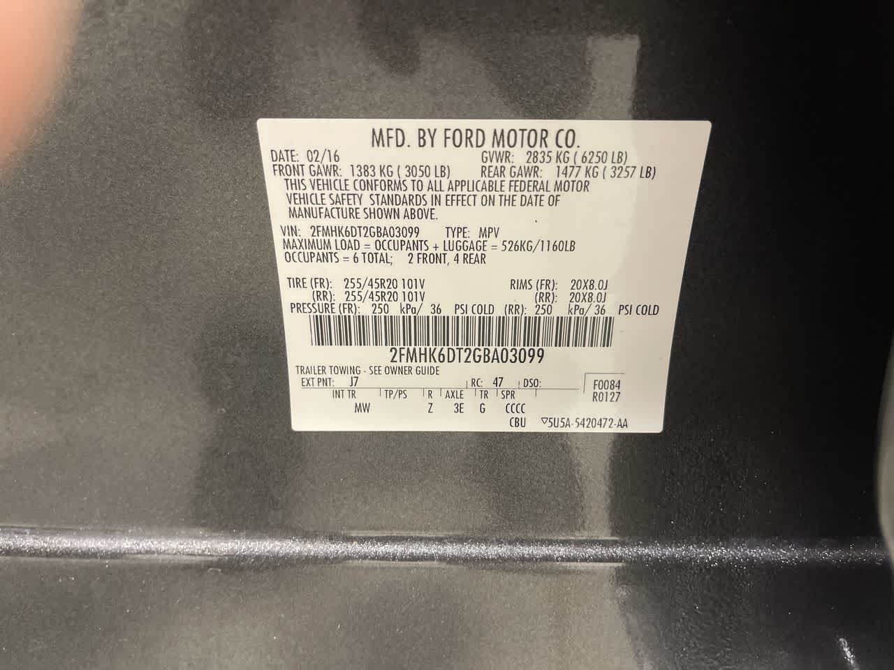 2016 Ford Flex Limited w/EcoBoost
