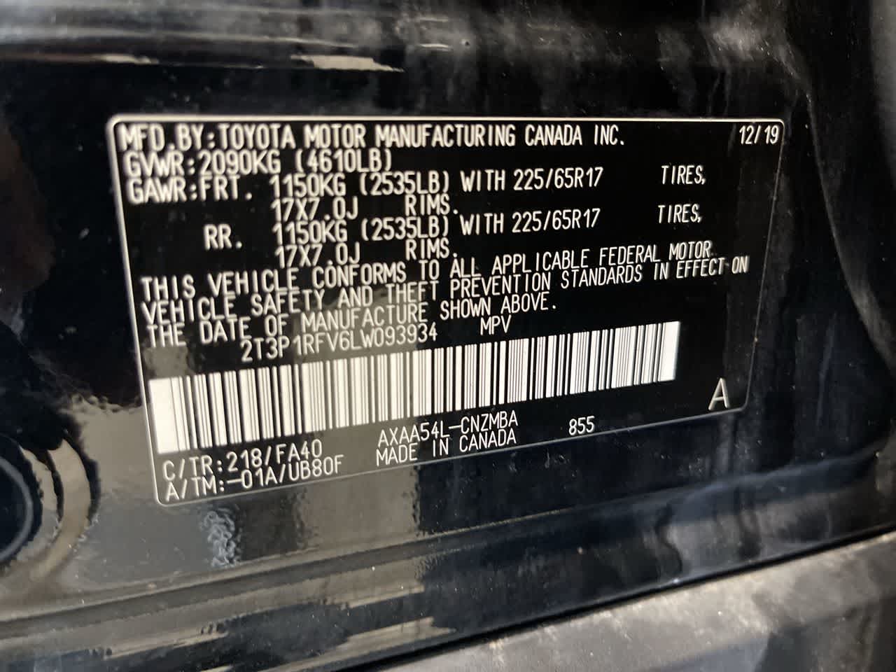 2020 Toyota RAV4 XLE