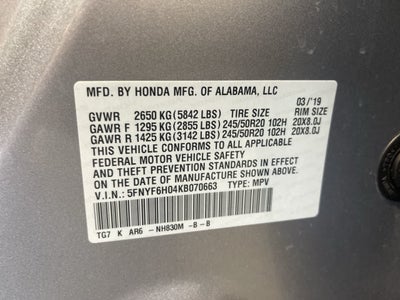 2019 Honda Pilot Elite