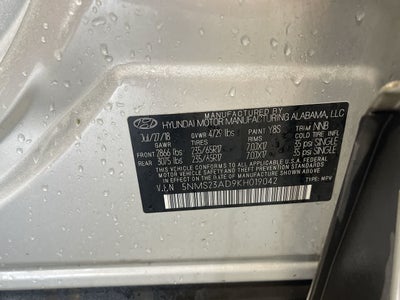 2019 Hyundai Santa Fe SE