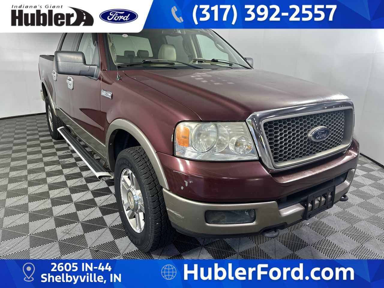 Used 2005 Ford F-150 Lariat with VIN 1FTPW14585FA82055 for sale in Shelbyville, IN