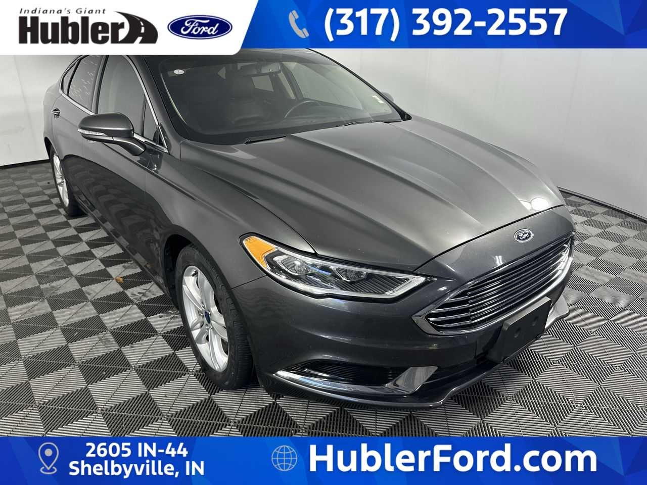 Used 2018 Ford Fusion SE with VIN 3FA6P0HD9JR194824 for sale in Shelbyville, IN